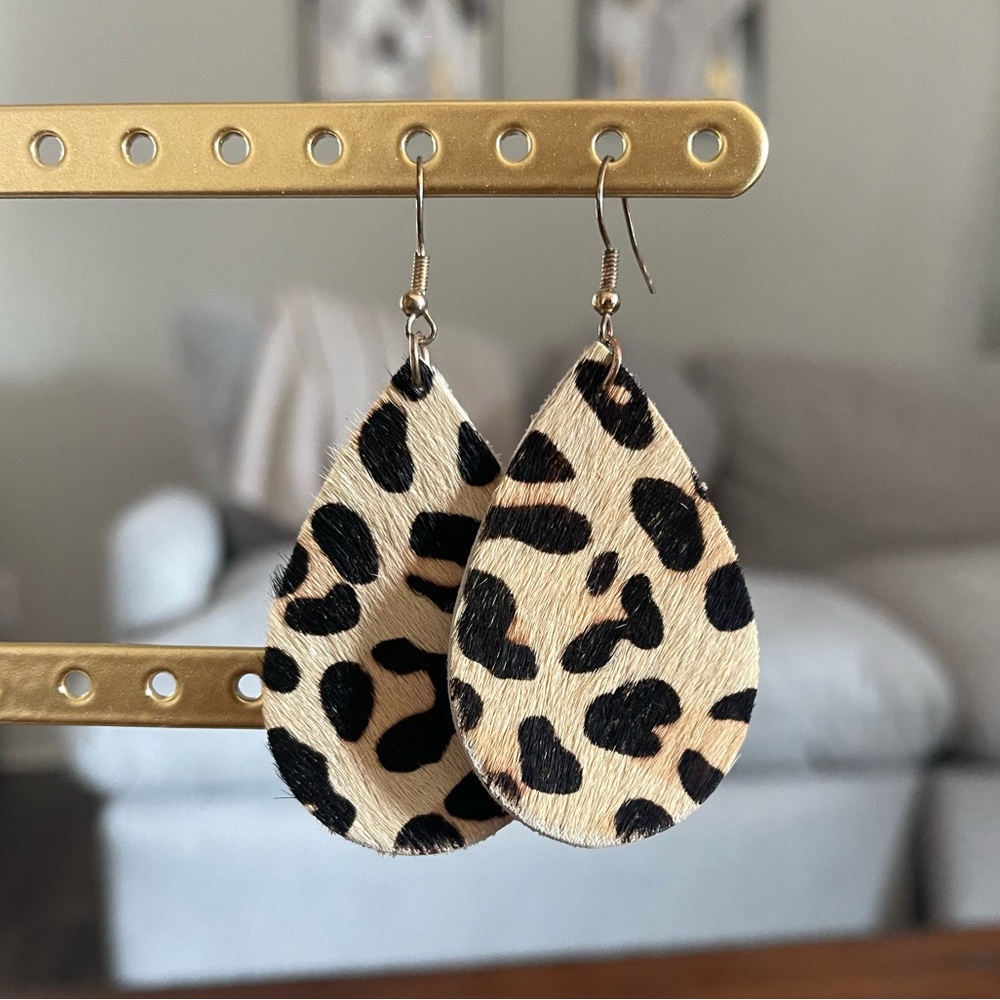 Leopard Print Earrings